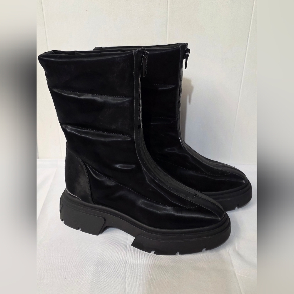 DKNY Fiza Lug Sole Bootie/Fiza Zipper Boot Womens Size 7.5 Platform Boot New - Picture 9 of 11